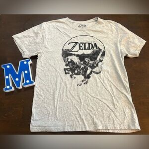 The Legend of Zelda Gray T-Shirt, Men's Size XL, Used